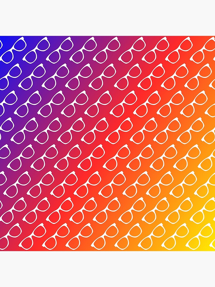 Thumbnail 4 of 4, Pillow, Glasses Rainbow Gradient designed and sold by OpticianNow.