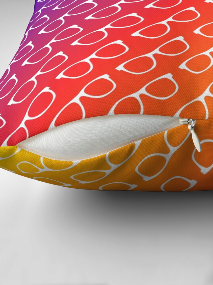 Thumbnail 2 of 4, Pillow, Glasses Rainbow Gradient designed and sold by OpticianNow.