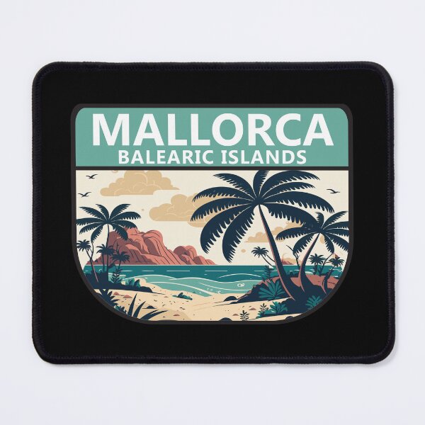 Item preview, Mallorca Spain Beach Retro Emblem designed and sold by KrisSidDesigns.