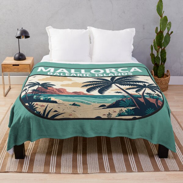 Item preview, Mallorca Spain Beach Retro Emblem designed and sold by KrisSidDesigns.