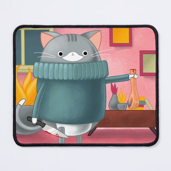 Item preview, Cosmo the Cat Unhinged designed and sold by GracBlum.