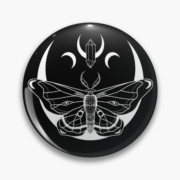 Item preview, Moon & Moth (Black) designed and sold by CoffinBoneArt.