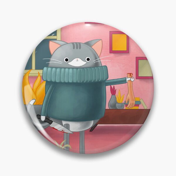 Item preview, Cosmo the Cat Unhinged designed and sold by GracBlum.