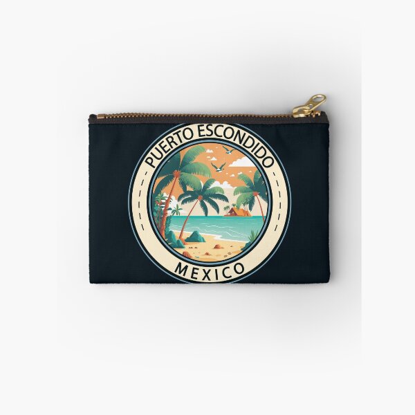 Item preview, Puerto Escondido Mexico Hut Badge designed and sold by KrisSidDesigns.