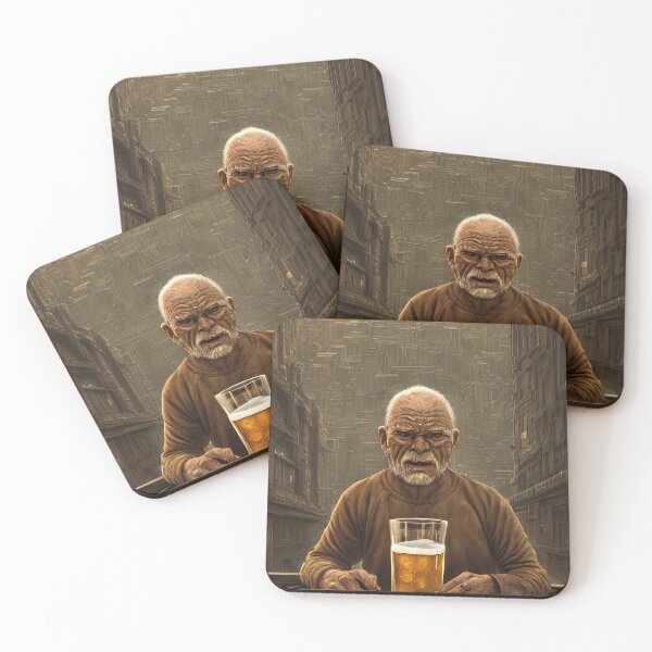Item preview, Old man with a large beer designed and sold by ansaharju.