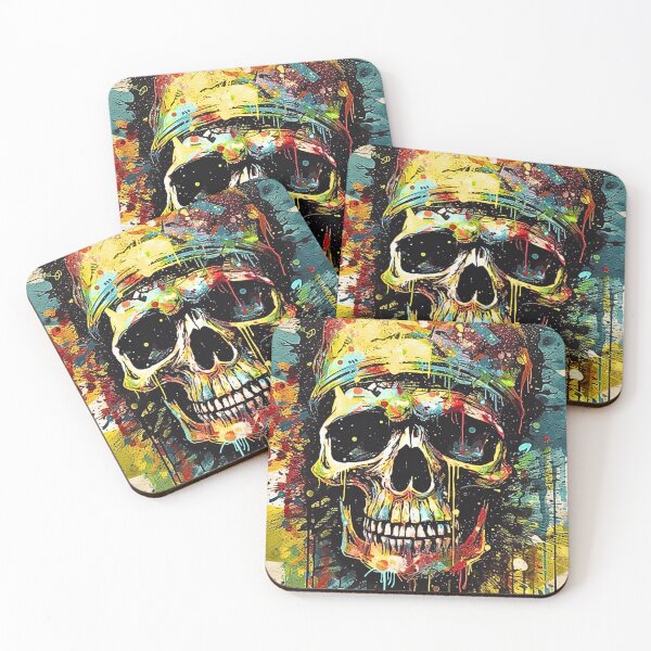 Item preview, Watercolor Musical Skeleton Art Design in Streetwear Style V.16 designed and sold by Pexelpanoramas.