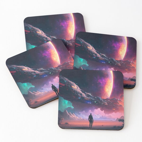Item preview, Lonely person on an alien planet - science fiction designed and sold by unknown-places.