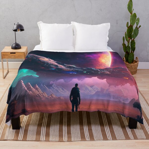 Item preview, Lonely person on an alien planet - science fiction designed and sold by unknown-places.