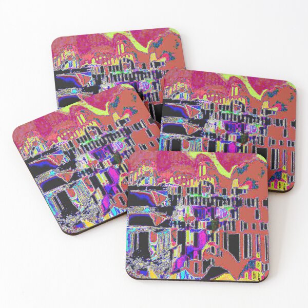 Item preview, Sunset on Mediterranean Villge designed and sold by George Hutton Hunter.