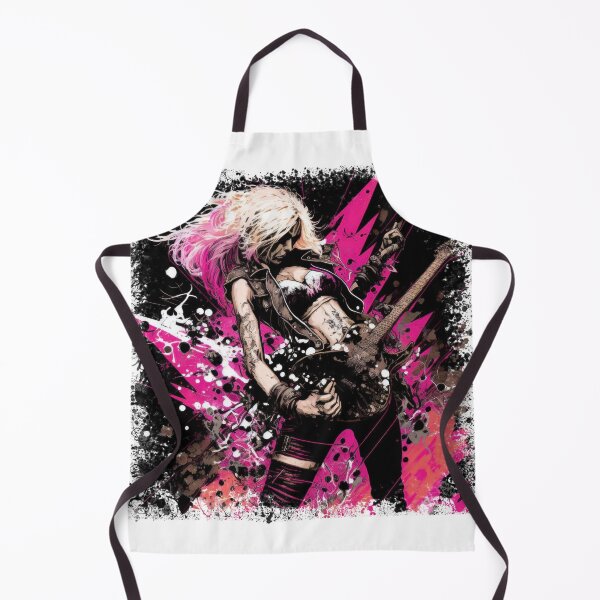 Item preview, ROCKER GIRL LEATHER SUIT SPLASH ELECTRIC GUITAR DESTROYER designed and sold by ogirdorgraphics.