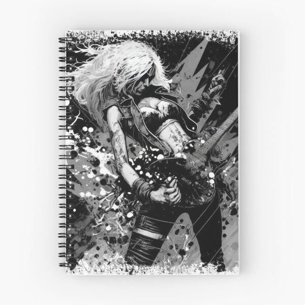 Item preview, ROCKER GIRL LEATHER SUIT SPLASH ELECTRIC GUITAR DESTROYER designed and sold by ogirdorgraphics.