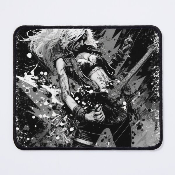 Item preview, ROCKER GIRL LEATHER SUIT SPLASH ELECTRIC GUITAR DESTROYER designed and sold by ogirdorgraphics.