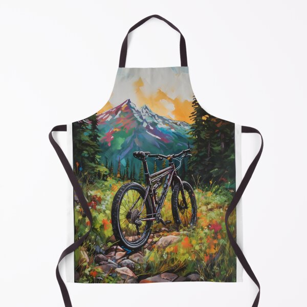 Item preview, colorful mountain bike art designed and sold by ArtVilleStore.