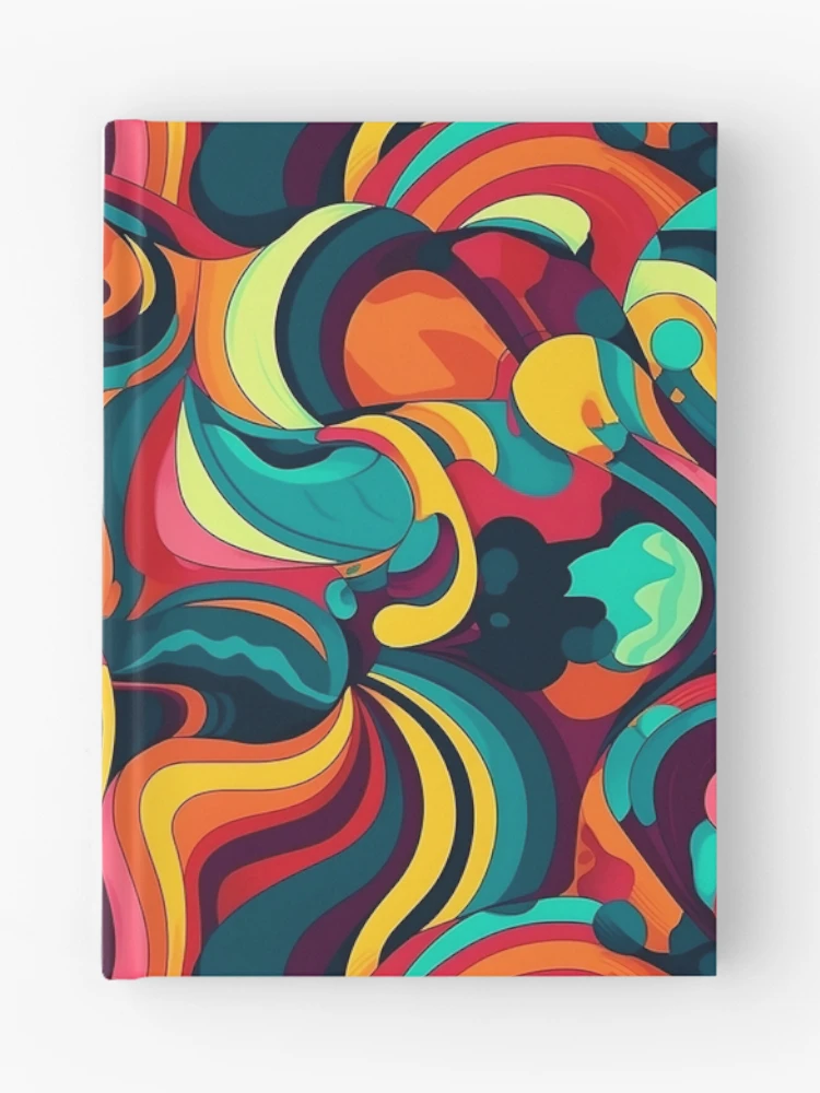 Thumbnail 1 of 3, Journal, Abstract Bold Color Pattern designed and sold by Hashola Designs.