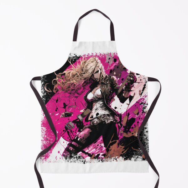 Item preview, ROCKER GIRL LEATHER SUIT SPLASH ELECTRIC GUITAR DESTROYER designed and sold by ogirdorgraphics.