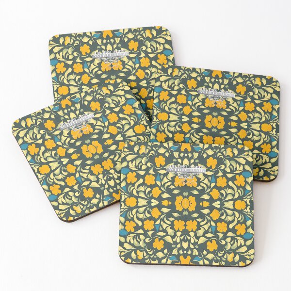 Item preview,  Silver Grey White heir inspiration, Orange and yellow wild flowers designed and sold by markyboyce247.