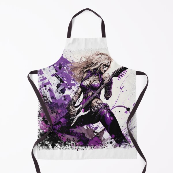 Item preview, ROCKER GIRL LEATHER SUIT SPLASH ELECTRIC GUITAR DESTROYER designed and sold by ogirdorgraphics.