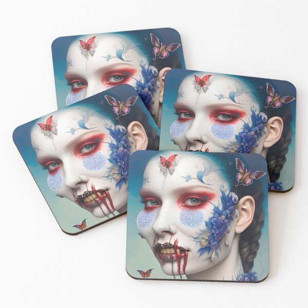 Item preview, White vampire with flower tattoo designed and sold by MadinaFatt.
