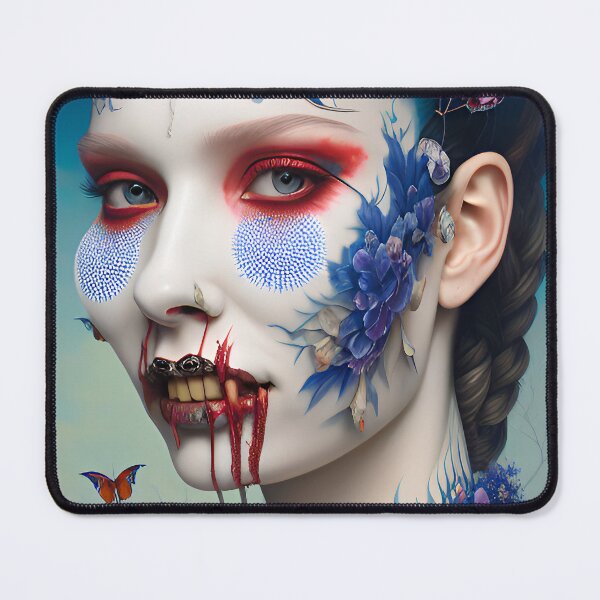 Item preview, White vampire with flower tattoo designed and sold by MadinaFatt.