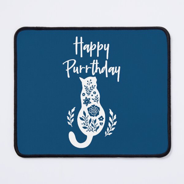 Item preview, Happy PURR-THDAY, Cat Miaw Lovers, Funny Birthday Gift For Cat Lovers #1 designed and sold by SalahBlt.
