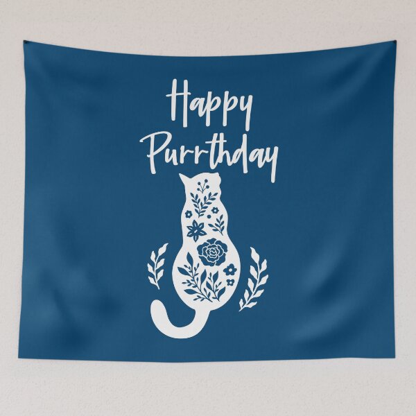 Item preview, Happy PURR-THDAY, Cat Miaw Lovers, Funny Birthday Gift For Cat Lovers #1 designed and sold by SalahBlt.