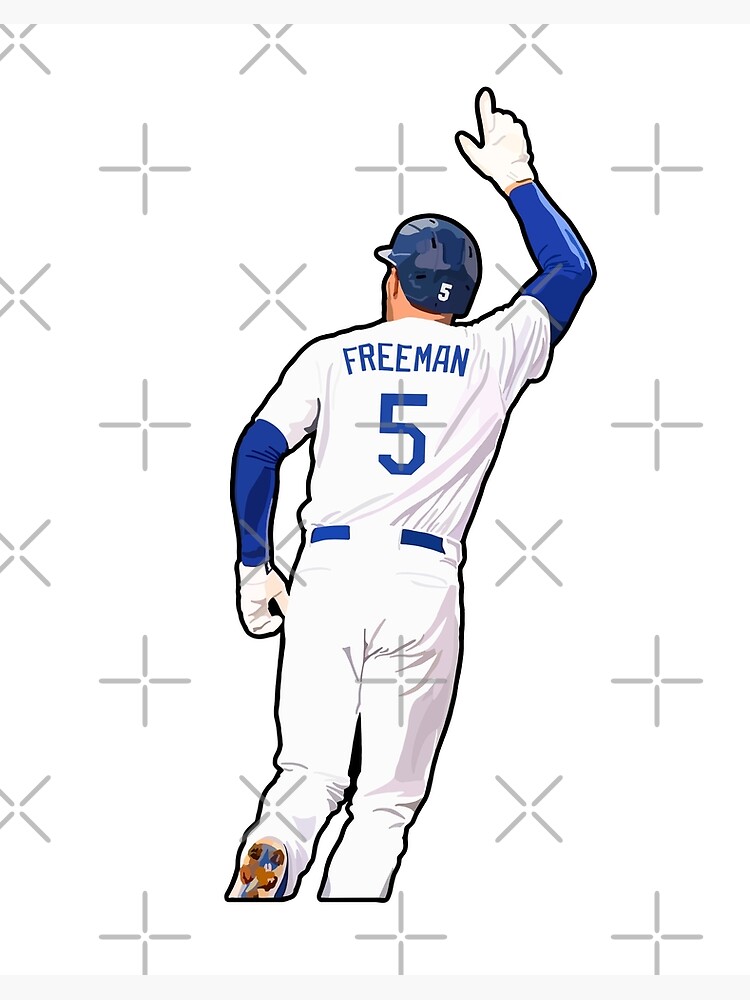 MLB Team Apparel Youth Los Angeles Dodgers Freddie Freeman #5 Blue