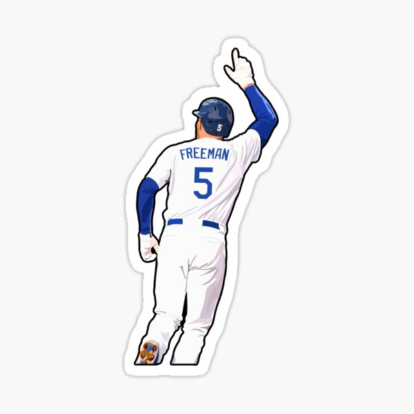 Freddie Freeman #5 Los Angeles Dodgers Signature Jersey  Sticker