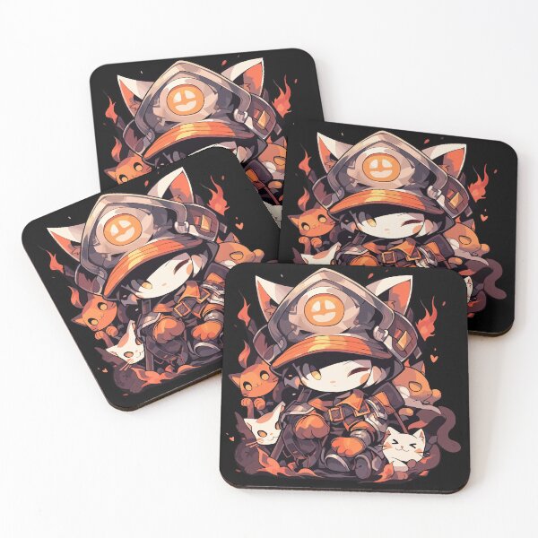 Item preview, Blaze Brigade: The Feline Firefighters designed and sold by Chibi Cat Art Corner.
