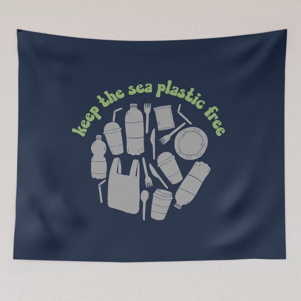 Item preview, keep the sea plastic free designed and sold by quinnhopp.
