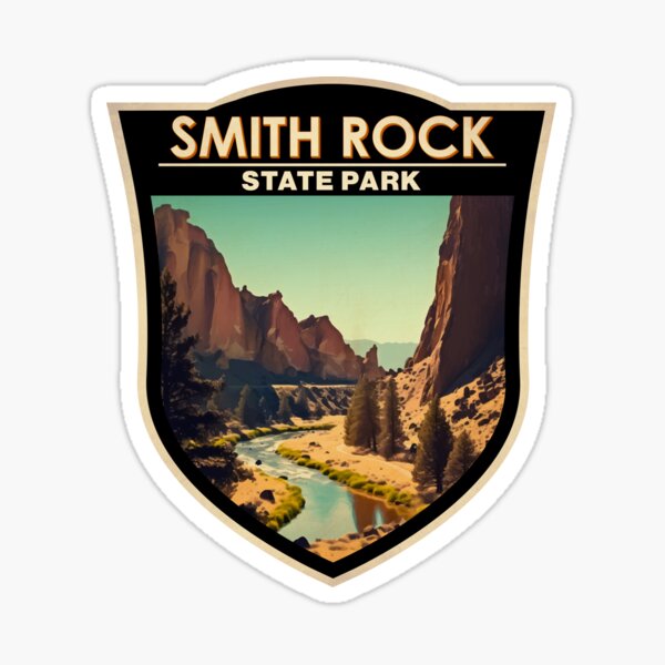 Item preview, Smith Rock State Park Oregon Art Badge designed and sold by KrisSidDesigns.
