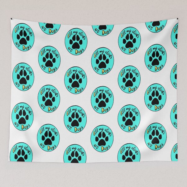 Item preview, Paw print In aqua designed and sold by DogStylistVibes.