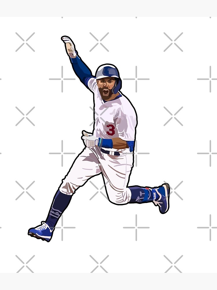 Chris Taylor Baseball Paper Poster Dodgers 2 - Chris Taylor - Posters and  Art Prints