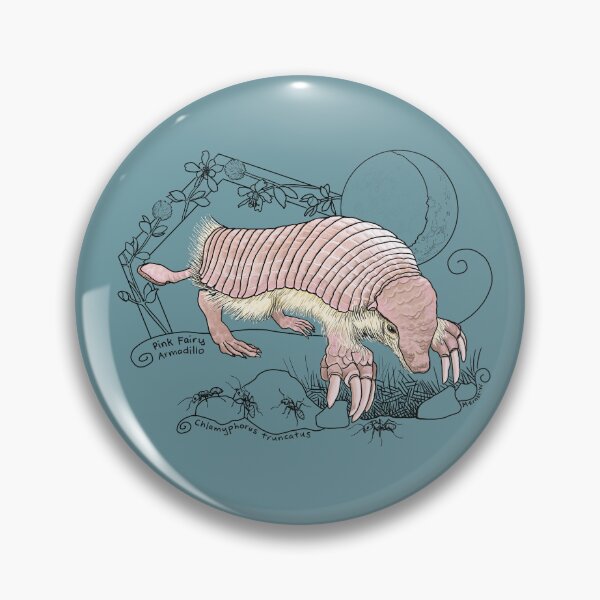Item preview, A Pink Fairy Armadillo under the moon designed and sold by mernstw.