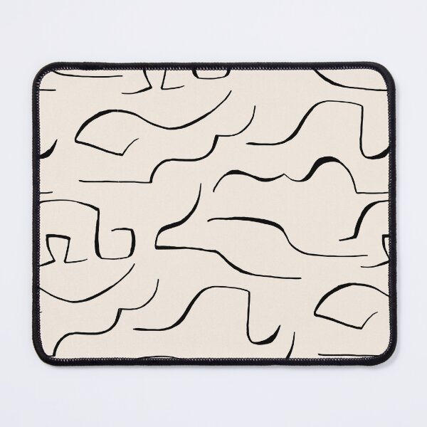 Item preview, Abstract Repeated Lines Beige Dark | Part of the Scandinavian Edit designed and sold by IvoryNordic.