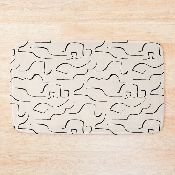 Item preview, Abstract Repeated Lines Beige Dark | Part of the Scandinavian Edit designed and sold by IvoryNordic.