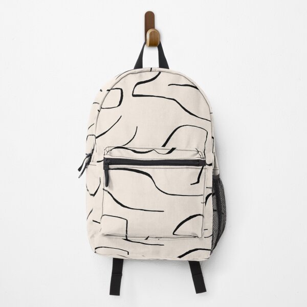 Item preview, Abstract Repeated Lines Beige Dark | Part of the Scandinavian Edit designed and sold by IvoryNordic.