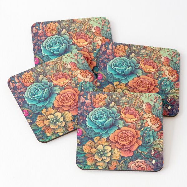 Item preview,  Floral Pattern : Watercolour and Ink designed and sold by MTJ-Mushrooms.