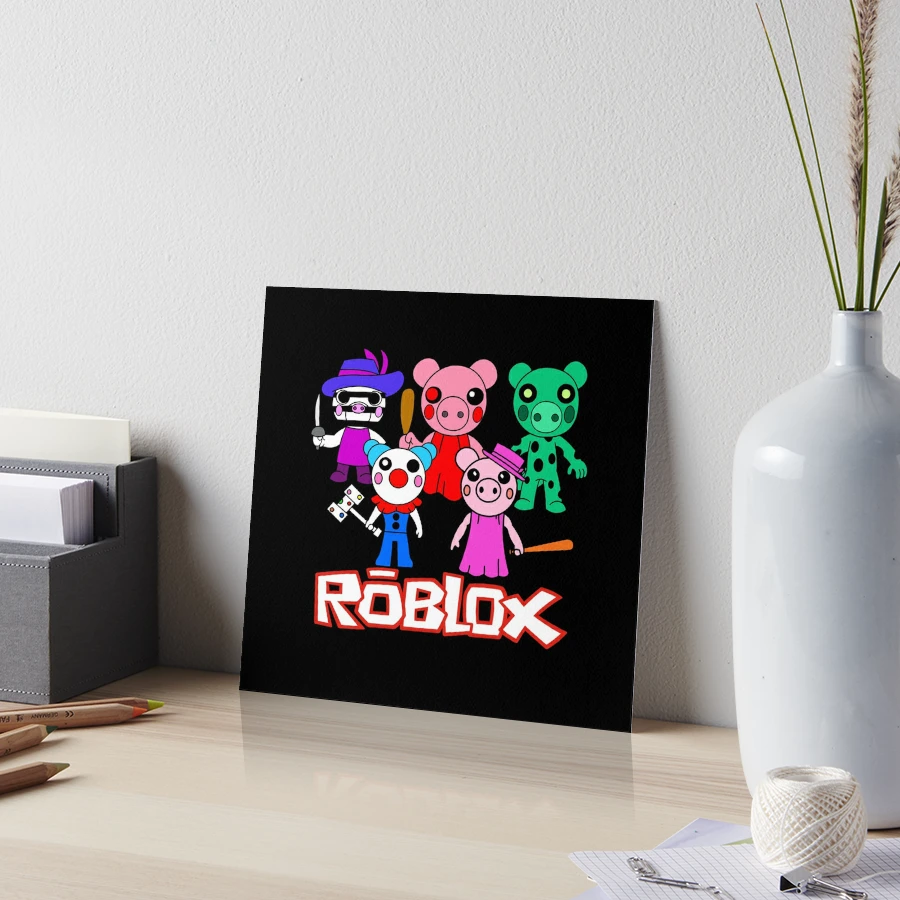 Roblox Piggy Characters together  Art Board Print for Sale by whatcryptodo