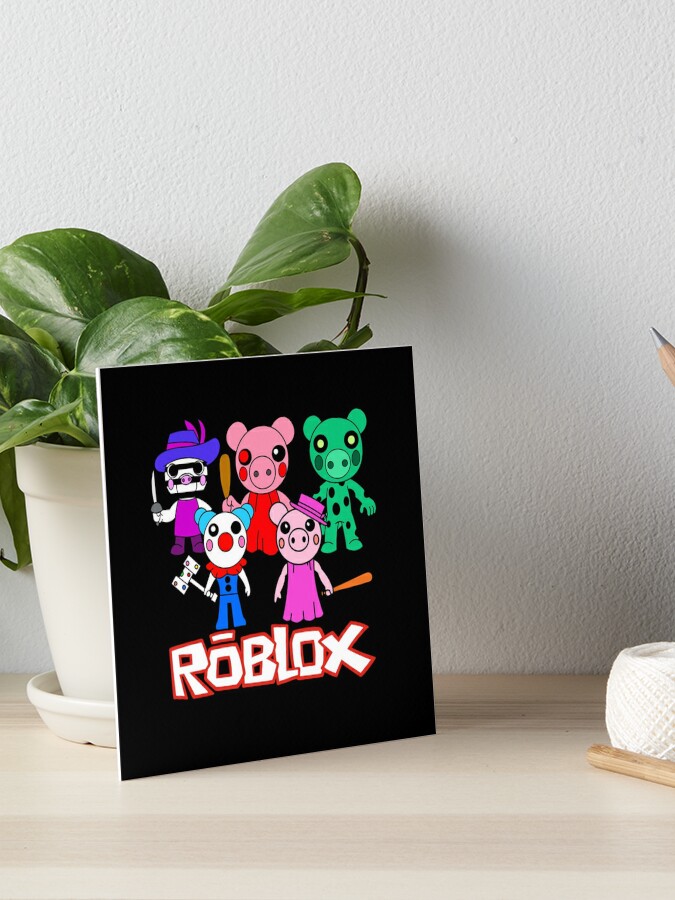 Roblox Piggy Characters together  Art Board Print for Sale by whatcryptodo