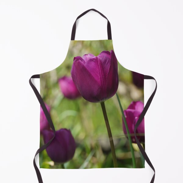 Item preview, Tulips in violet against a green background designed and sold by Binas-gallery.