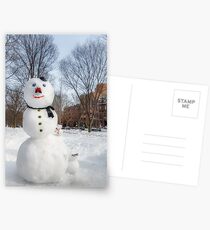 Snowbound Red Sox Fans Postcards