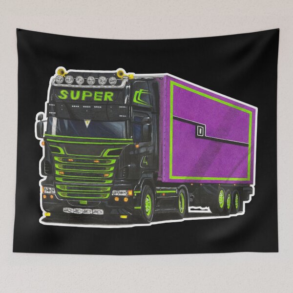 Item preview, Black truck (Sweden) designed and sold by SylwiaCarArt.