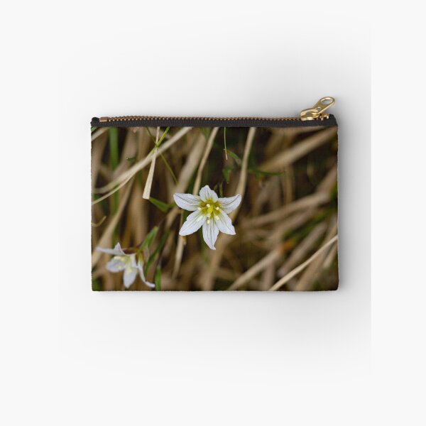 Item preview, White flower blooming in thick grass designed and sold by Shizenkai.