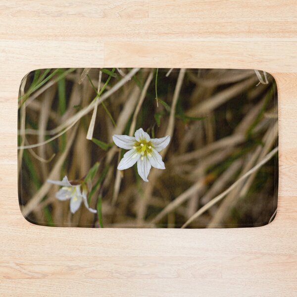 Item preview, White flower blooming in thick grass designed and sold by Shizenkai.