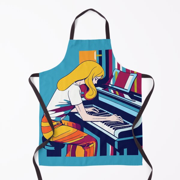 Artikelvorschau, Pop-Art-Mädchen am Klavier entworfen und verkauft von Artwyz.