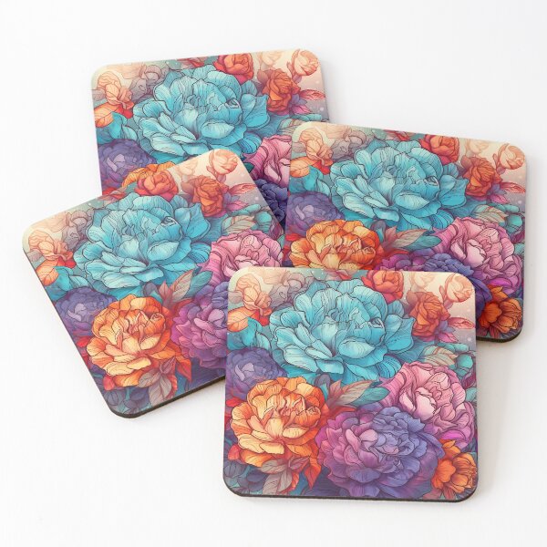 Item preview, Floral Pattern : Watercolour and Ink designed and sold by MTJ-Mushrooms.