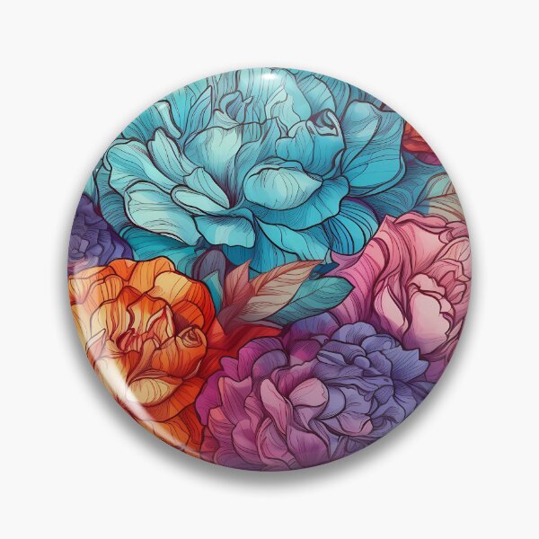 Artikelvorschau, Floral Pattern : Watercolour and Ink entworfen und verkauft von MTJ-Mushrooms.