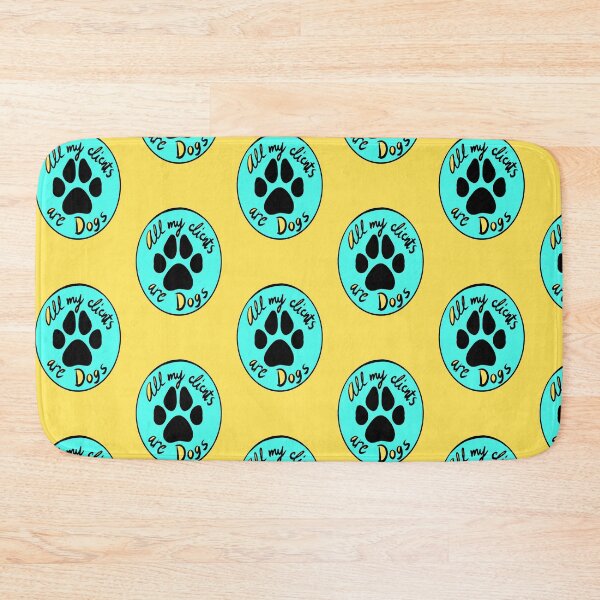 Item preview, Paw print Client Patch on yellow designed and sold by DogStylistVibes.