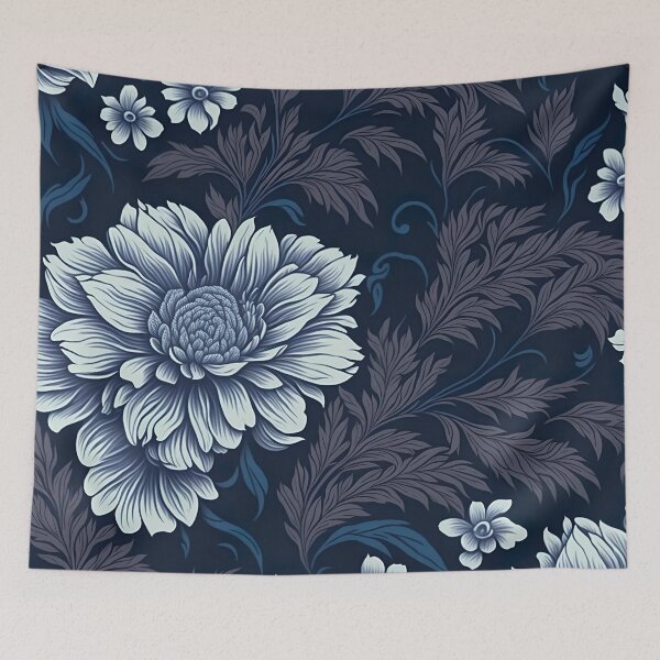 Item preview, Blue Floral Pattern designed and sold by chaupichu.