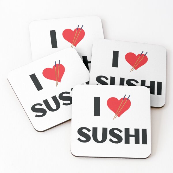 Item preview, I Love Sushi designed and sold by BossyCatHome.